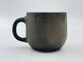 Handcrafted Black Sand Mug: Nature themed Minimalist Unglazed Coffee Cup